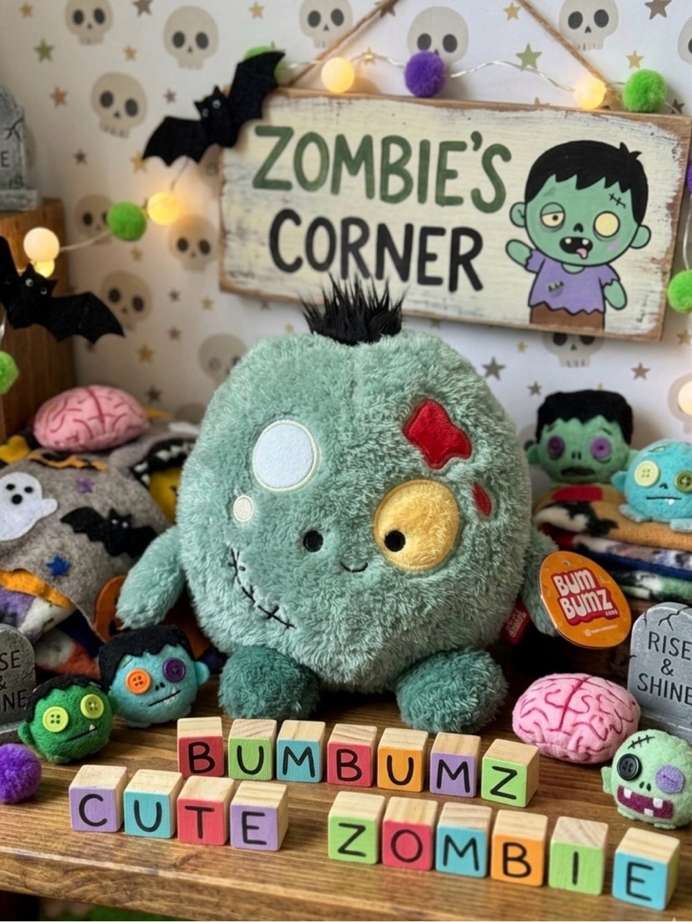 7.5 BumBumz Plush Zombie